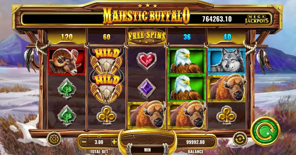 Majestic Buffalo MegaJackpots Slot vao fun88 com