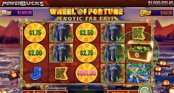 PowerBucks Wheel of Fortune Exotic Far East Slot บอลสเตป fun88 1