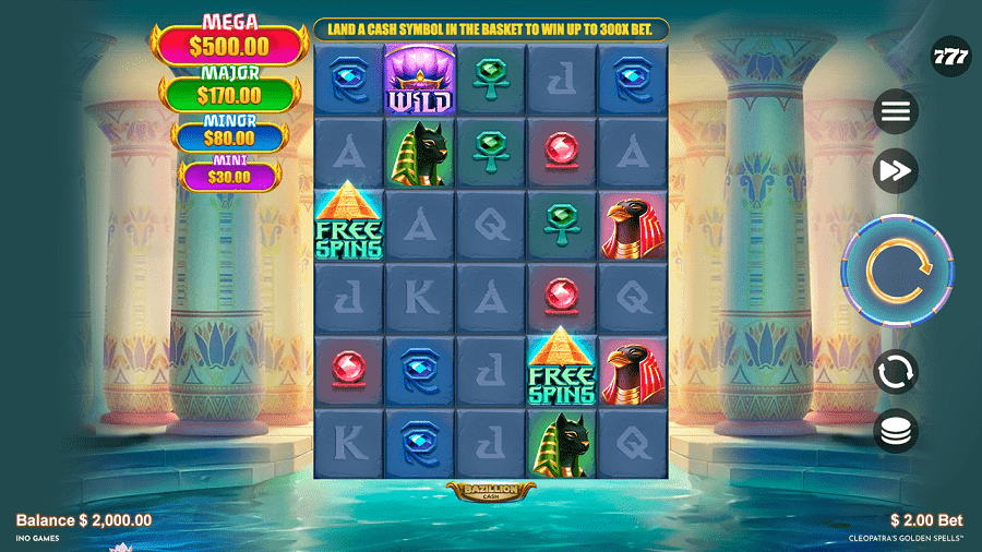 Cleopatra's Golden Spells Slot fun88 casino review