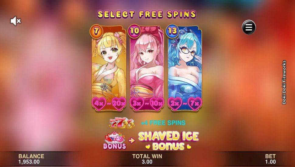 Doki Doki Fireworks Slot fun88 slot machine bonus 1