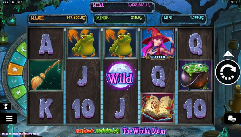 The Witch's Moon Mega Moolah Slot fun88 cash 1